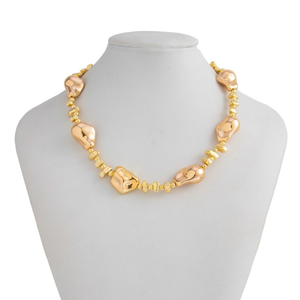Boho Bead Necklace Geometric Clavicle Chain Vintage Love Heart Choker  Ladies