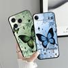 Creative Cartoon Butterfly Funda Phone Cover Case for Apple iPhone 17 Pro Max 15 Pro 7 8 14 11 13 16 12 Air XR XS MAX