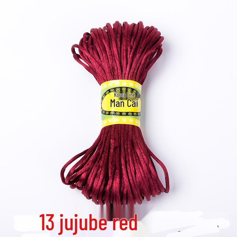 Korean Jade and Chinese Knot Weaving Cord - 20 Meters (No. 5 & No. 7)