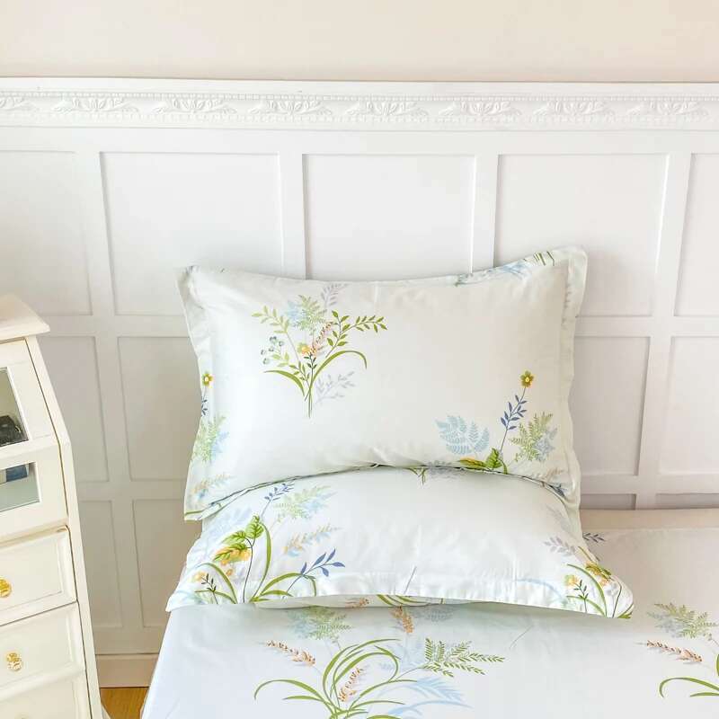 100% Cotton 1PC Floral Pillow Cover, Bedding Pillowcase Bedroom Home Décor Cushion Cover, Custom Sizes Bed Pillow Cover 51x76cm