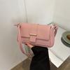 Chic Small Square Handbag Stylish Pu Leather Tote Bag For Trendy Autumn Fashion