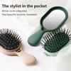 Detachable Air Cushion Comb With Mirror Scalp Hairbrush Detangle Anti Static Salon Hairdressing Styling Tool For Straight Curl
