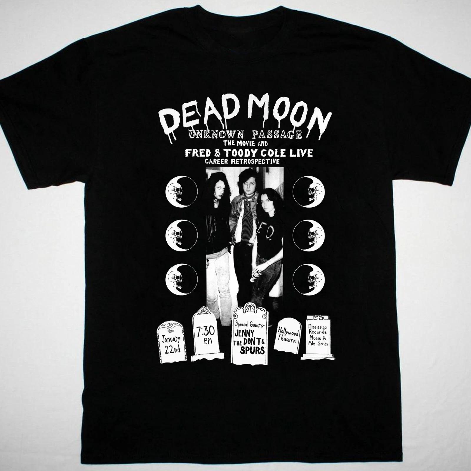 

Dead Moon band punk rock black 100% Cotton T-shirt Mens Tees Top Unisex S-5Xl 13 2XL