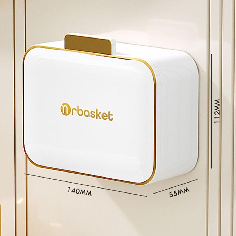 

1 Soap Rack Equipped with Wall Mounted No Need for Punching Waterproof Easy To Clean Magnetic Suction To Open Lid