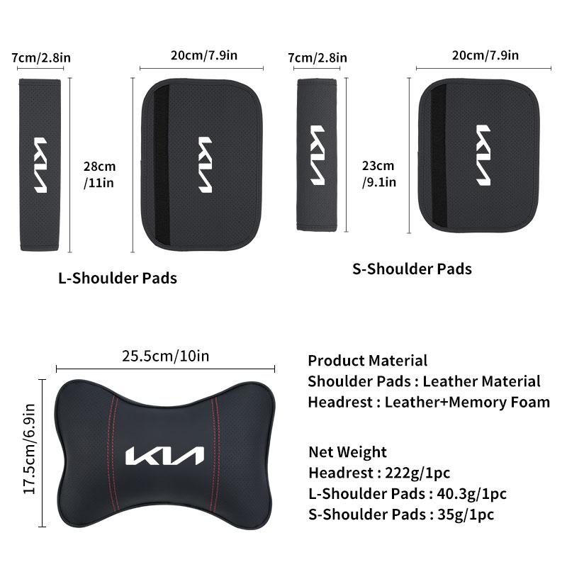 Car Seat Belt Shoulder Pad Protective Cover Auto Interior Accessories For KIA Rio K5 K2 Sportage Ceed Sorento Picanto Stinger pzce30