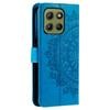 For Motorola Moto G15 4G Case Imprinted Totem PU Leather Wallet Stand Phone Cover