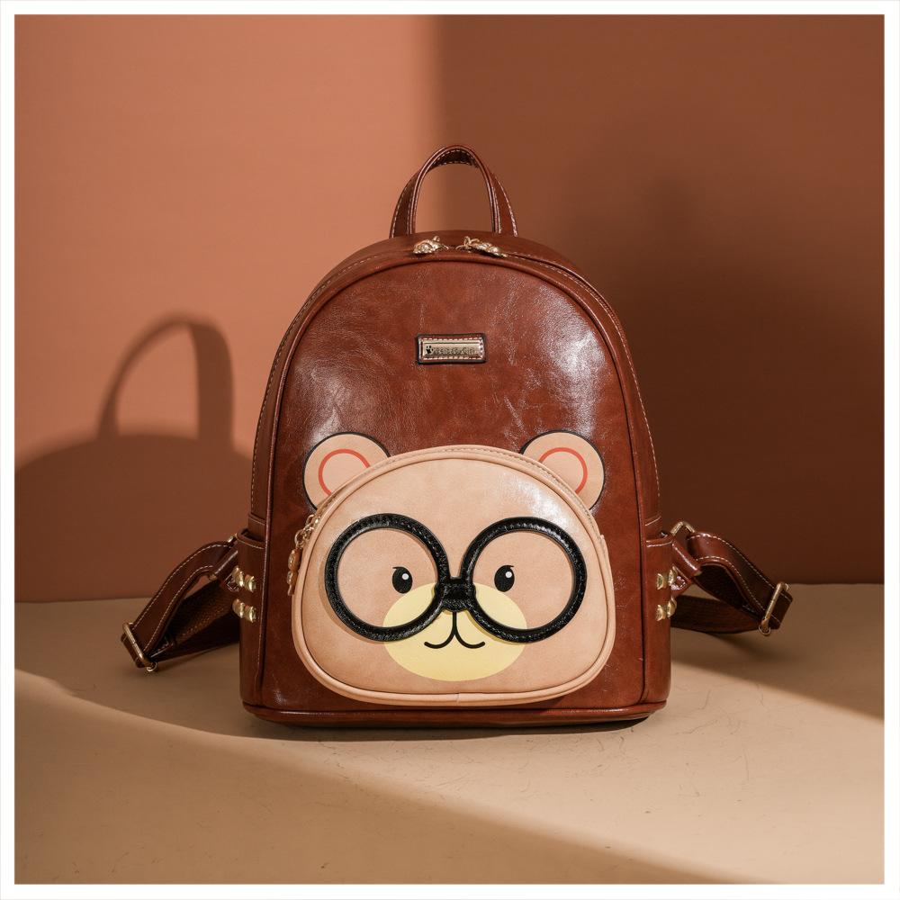 Studentský batoh s velkou kapacitou jednoduchá multifunkční taška přes rameno dámská kreslená taška nová