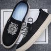 Fashion New Men Casual Loafers Classic Comfort Embroidered Tiger Shoes Letter Printing Slip on Footwear Male Soft Sole Sole Shoes