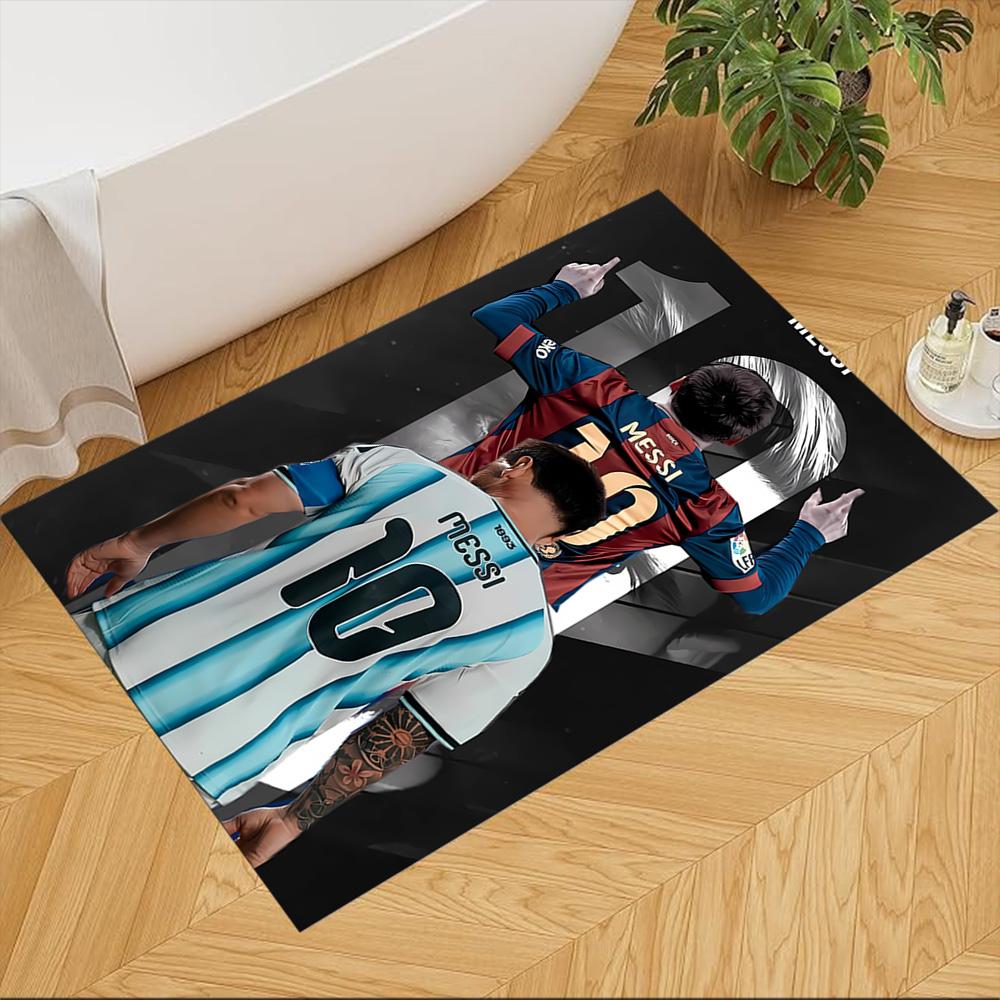 Messi's Legacy Soccer Carpet Suitable for Foyer Playrooms Dining Room Game Room Anti-slip Rug Decorate Offices Perfect Birthday/Christmas Gift Idea