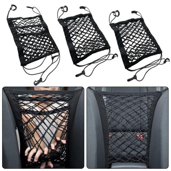 Pet Car Barrier Safety Protective Mesh Netting Storage Bag Dog Fence Car Interior Organizer for RV Boat Truck