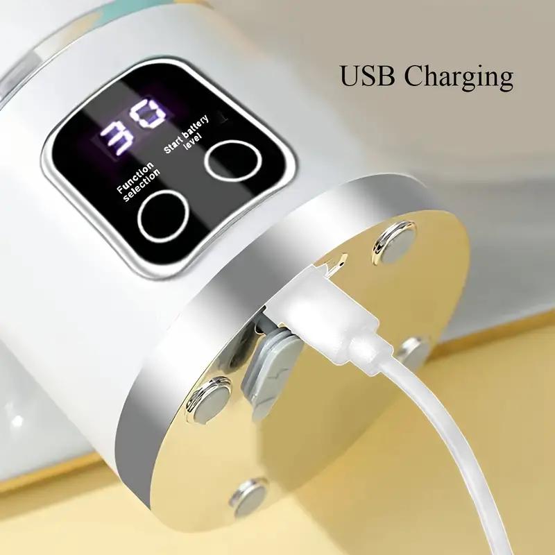 Tragbarer, über USB aufladbarer Mixer und Entsafter – leicht zu reinigen, perfekt für Obst- und Gemüsegetränke, Milchshakes