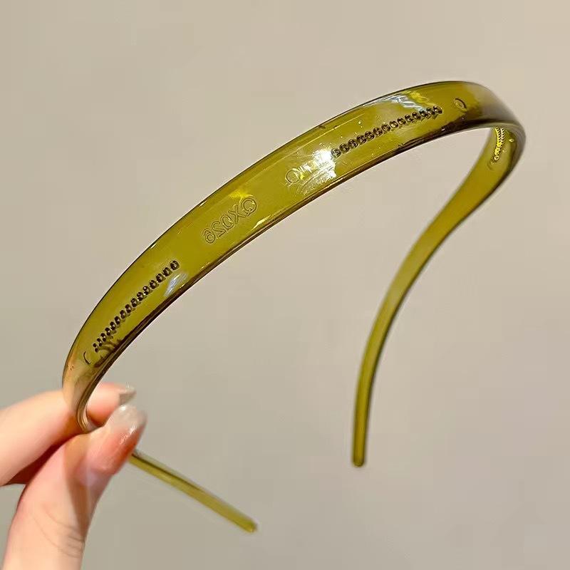 Trendy Sunglasses Frame Shape Acrylic Hairbands for Women Toothed Headband Anti-slip Traceless Hair Hoop Hair Accessories