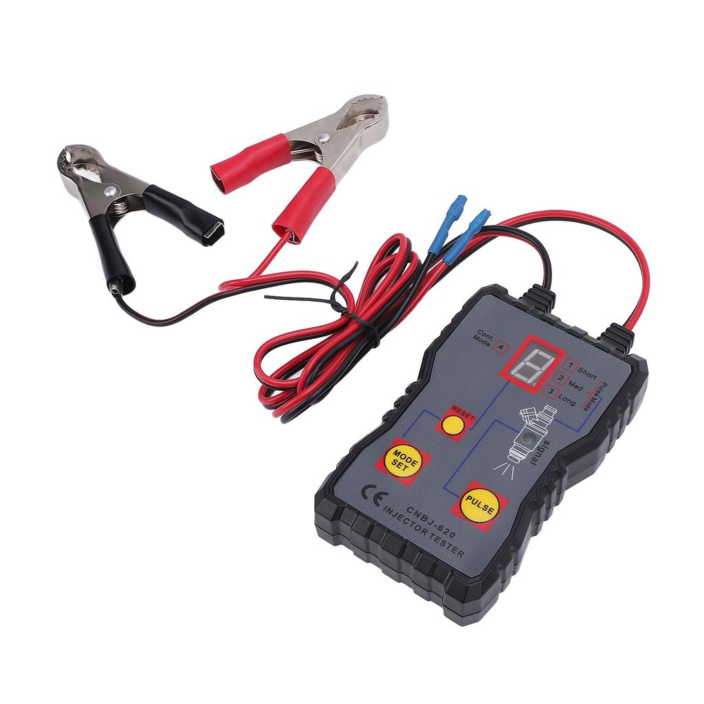 Fuel Injector Tester Kit 4 Pulse Modes Fluid Test Machine for Automotive Motorcycle CNBJ-620 12V