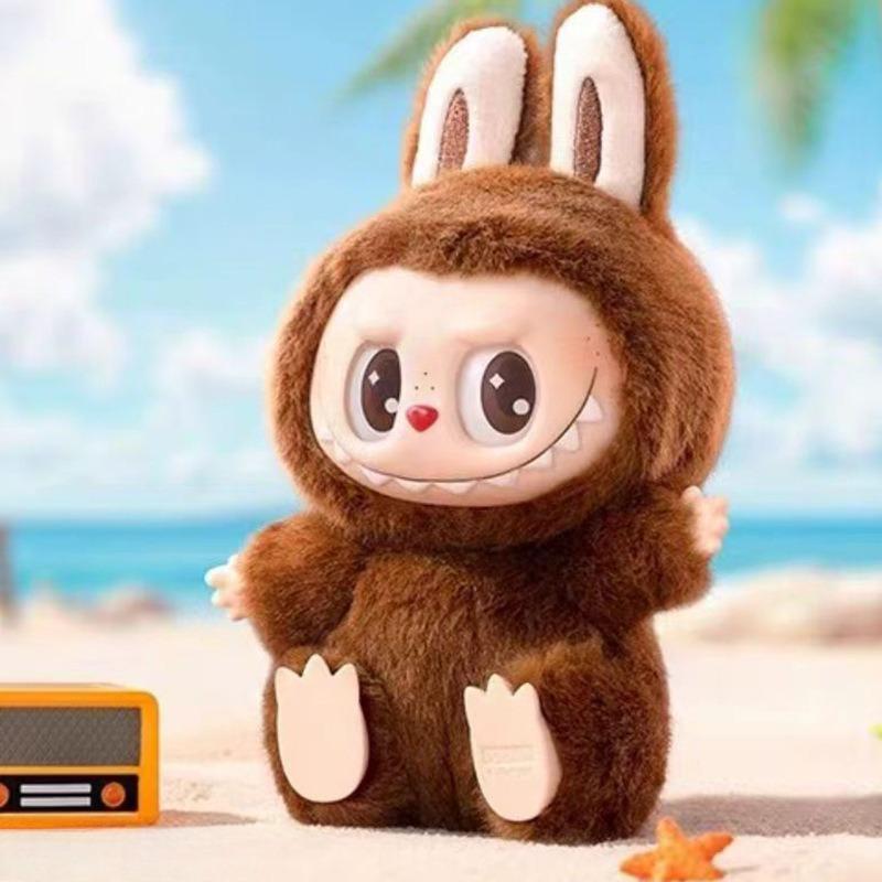 LABUBU versione cinese Serie Macaron Bubble Divertenti bambole di peluche in vinile con la faccia a scatola cieca