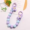 Ins Colorful Beaded Bracelet Flower Pendant Phone Chain Phone Holder Case Chain Flower Anti-Lost Chain Hanging Jewelry