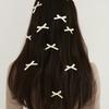 FANTASTIC PLANET [2SET] Petit Ribbon Hair Pin (5colors)