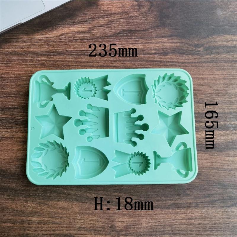 Medal Trophy Mold DIY Candy Chocolate Soap Mold Cake Decorating Tools Silicone Bakeware Molds for Baking Icing Molds