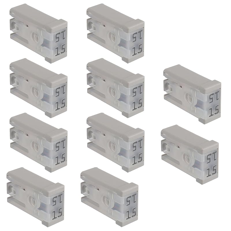 30A 32V Mini Slotted Automotive MCASE Shaped Cartridge Fuse Kit(Pack of 10pcs,30A) 15A