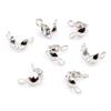 200pcs Connector Clasp Fitting 4*7mm Ball Chain Calotte End Crimps Beads Connector Components For DIY Jewelry Making Supplies