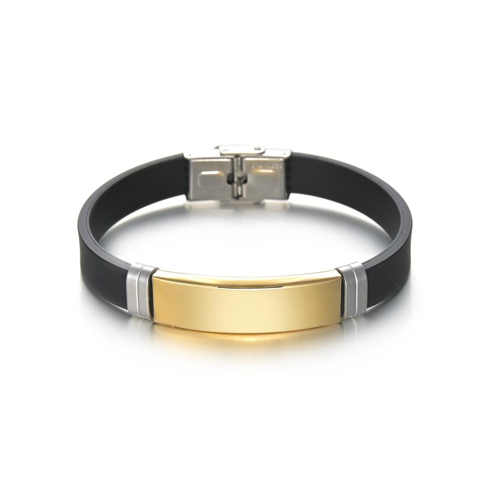 Simple Titanium Steel Buckle Bracelet Outdoor Wristband Fade Resistant Engravable