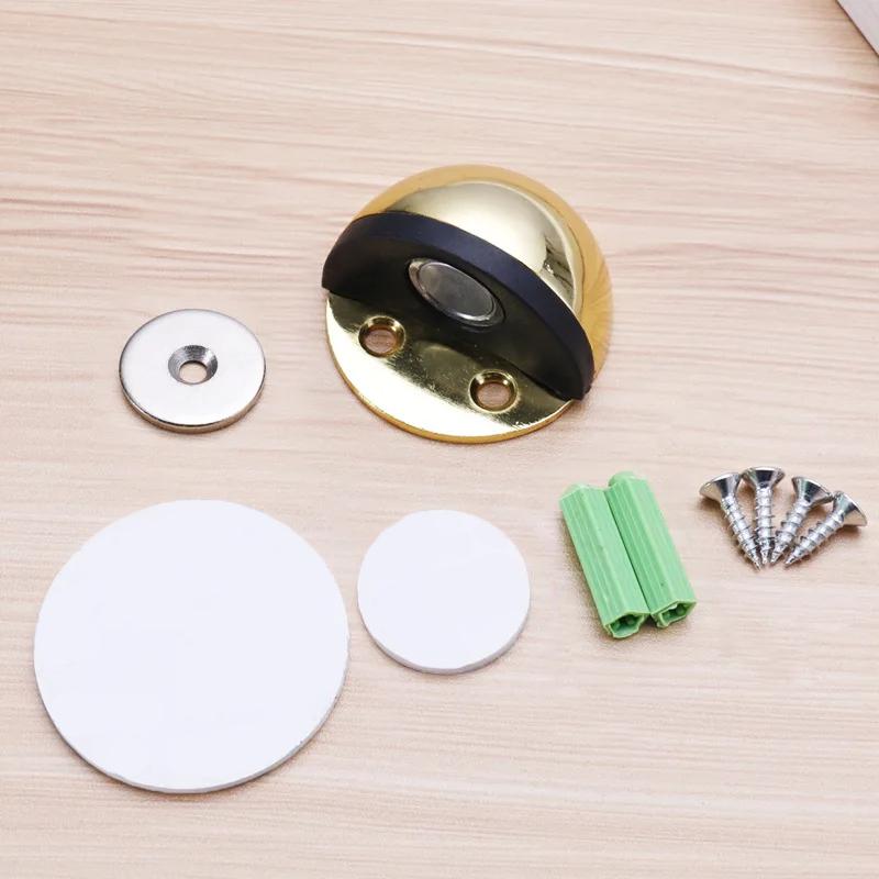 

Нержавеющая сталь, резиновый магнитный дверной стопор, наклейка без перфорации, скрытые дверные держатели, напольные дверные упоры без гвоздей золотой