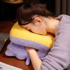 Plush&Ice Silk Cookie Office Nap Pillow Super Soft Hollow Pillow Stuffed Toy  Female Gift