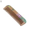 Painted Flower Peach Wood Healthy Scalp Comb Hair Massage Anti-Static Care Tool