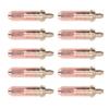 10pcs Gas Cutting Nozzle Heat Resistance High Concentricity Strong Flame Gathering Ability Welding Nozzle