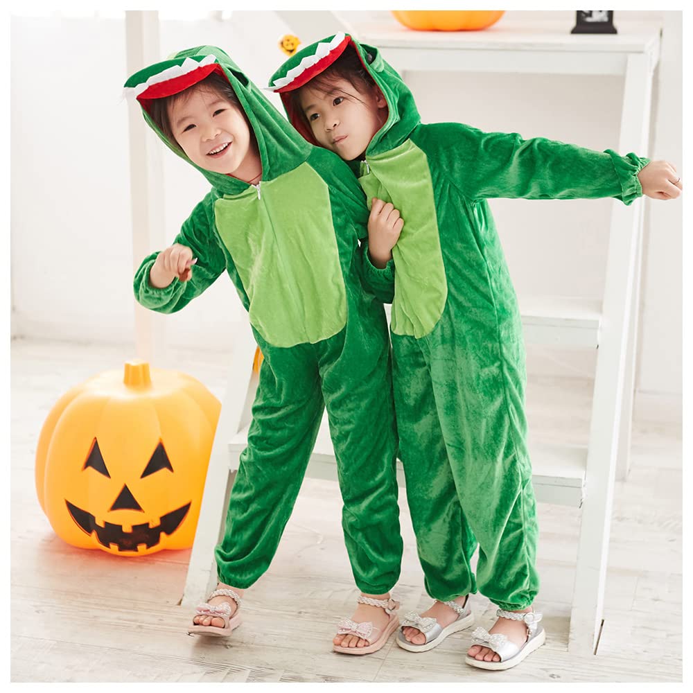 Brightlara Halloween Cosplay Costume for Kids, Dinosaur Kigurumi Costume for Boys and Girls, Kidscos01-120