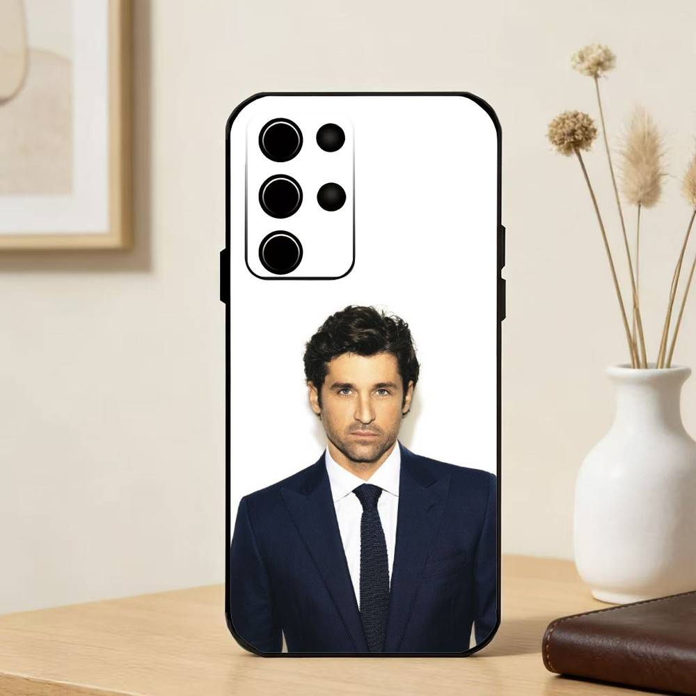 PatrickS G-Galen D-Dempsey Phone Case For Samsung S25,24,23,22,30,21,10,9,Ultra,Plus,FE 5G Black Soft Case