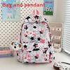 Star Cute Rabbit Carrot Pattern Student Casual Backpack With Pendant Plush