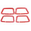 Car Front Rear Door Handle Frame Trim ABS Red Trim Cover For Toyota Tacoma 16-22
