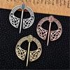 New Fashion Women Hand Forged Medieval Norse Runic Viking Jewelry Vintage Wulflund Belt Buckles Viking Cloak Brooch Cloak Pin