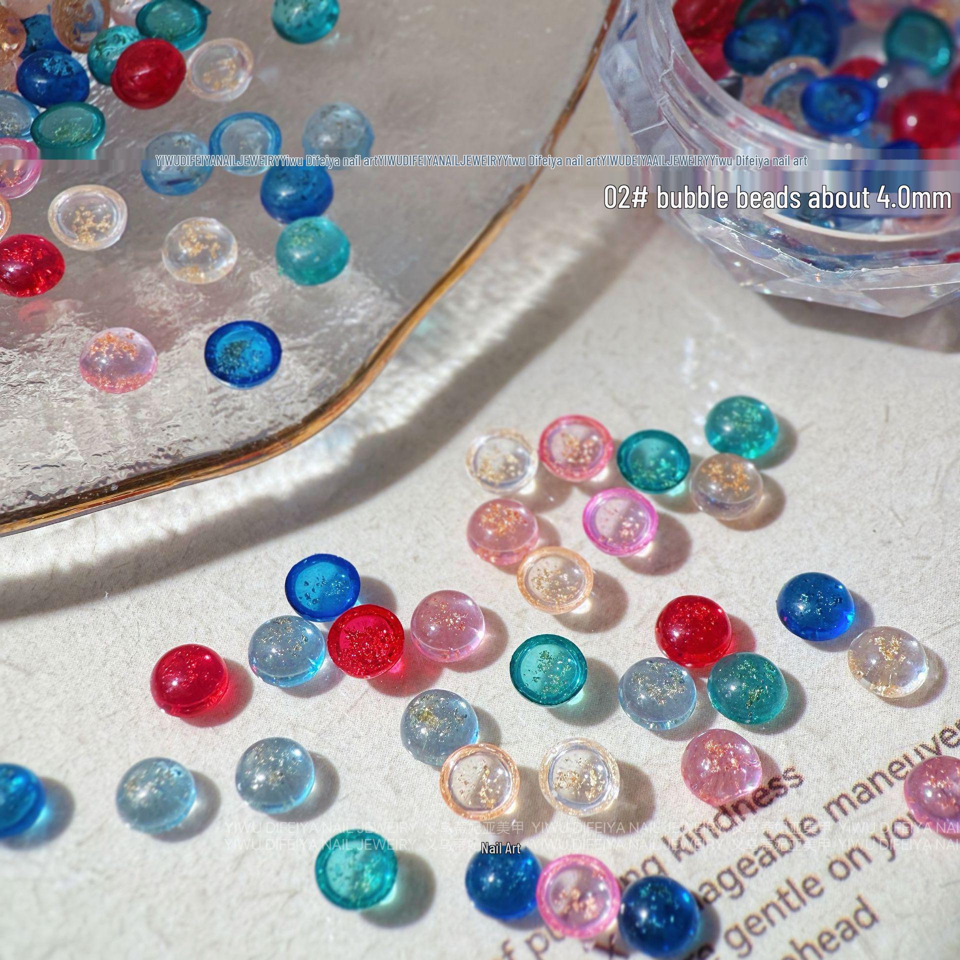 

Бусины «Русалка-пузырь»: Разноцветные полукруглые украшения для ногтей в стиле макарон