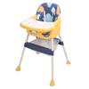 Baby High Chair Height Adjustable Double Layer Plate PU Cushion Baby Feeding High Chair