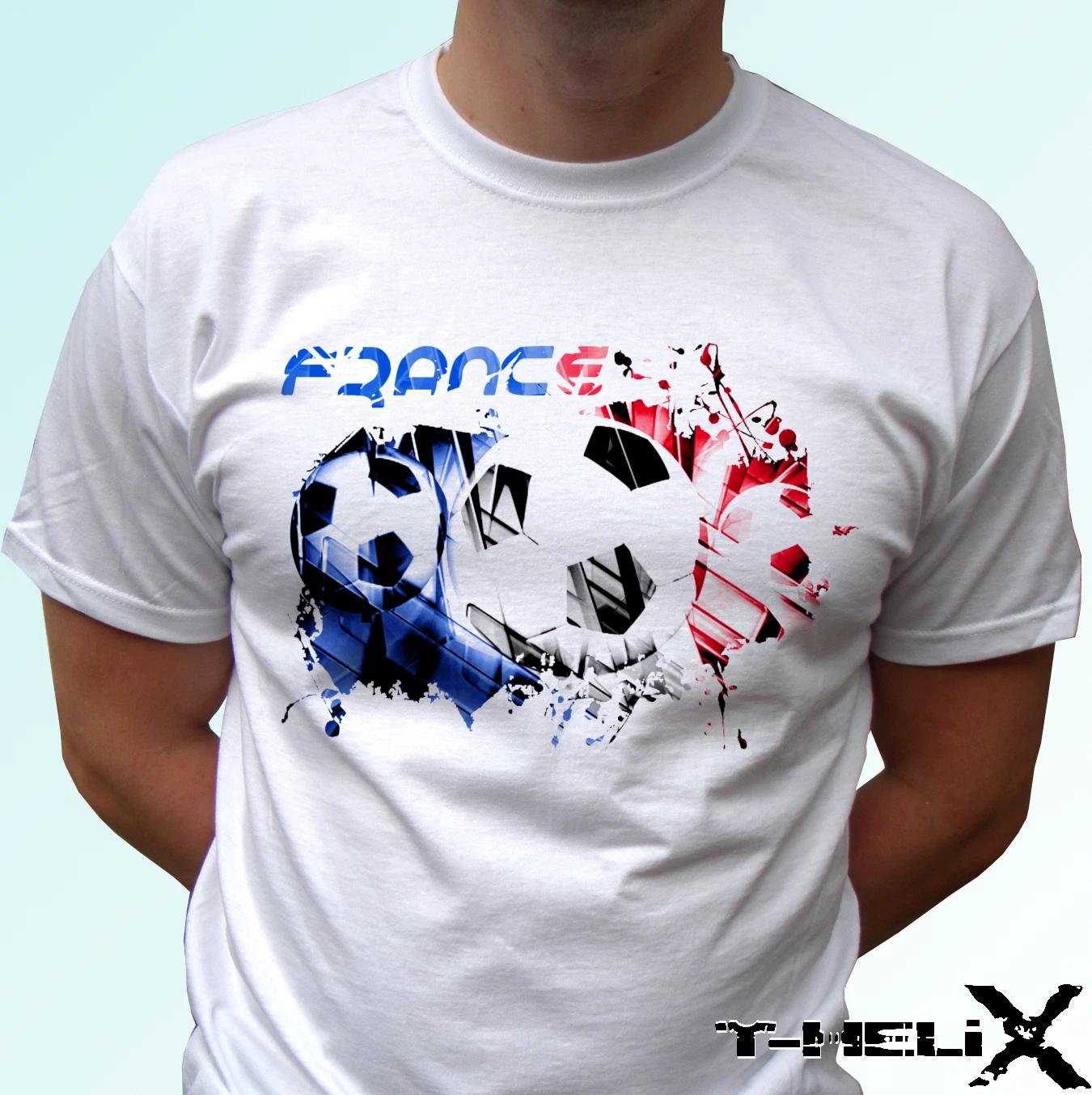 France football flag - white kids boys T-Shirt top soccer design - s s kids baby 100