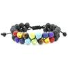 2019 Zirconia Crown Stone & Frosted Bead Bracelet with Copper & Imperial Stone Accents
