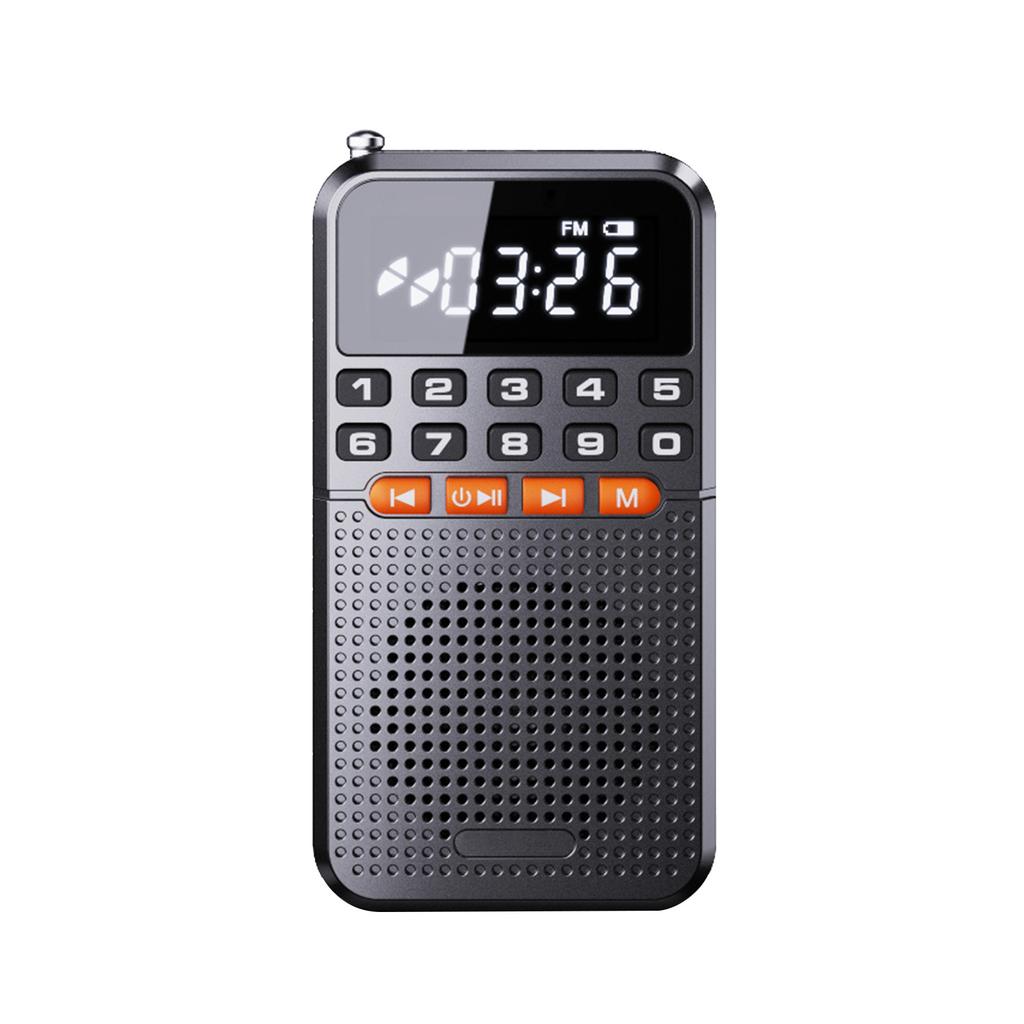 Senior Friendly Portable FM Radio 5.0 with Rechargeable Battery and LED Screen