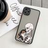Luxury Funny Cute Skeleton Skull Cat Case for iPhone X XS XR 16 15 14 13 12 11 Pro Max SE2 7 8 Plus Shockproof Back Cover Funda