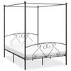 Day and Night - Day and Night Canopy Bed Frame Without Mattress Grey Metal 140x200 Cm