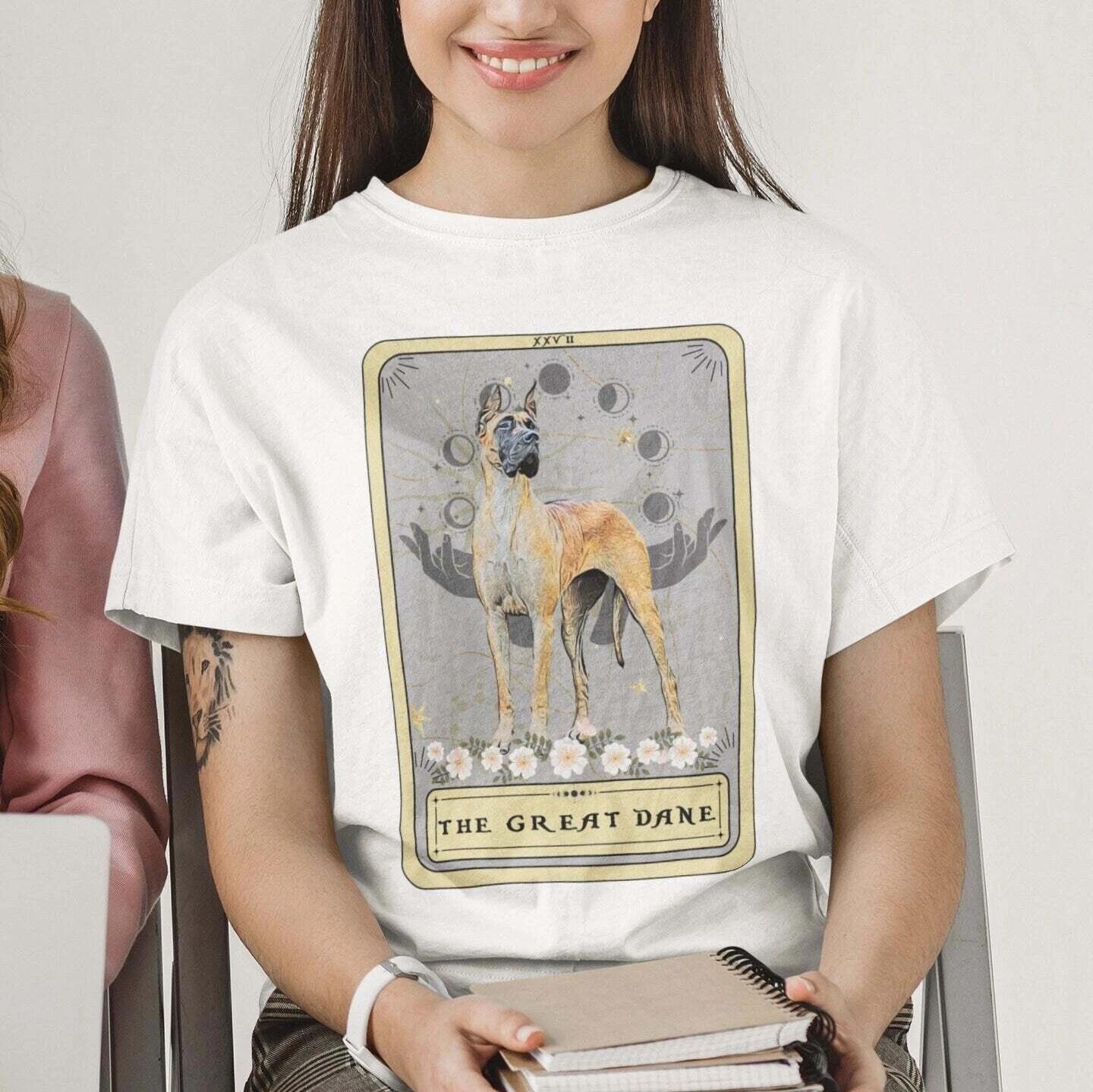 The Great Dane Dog Tarot Card Shirt 4XL