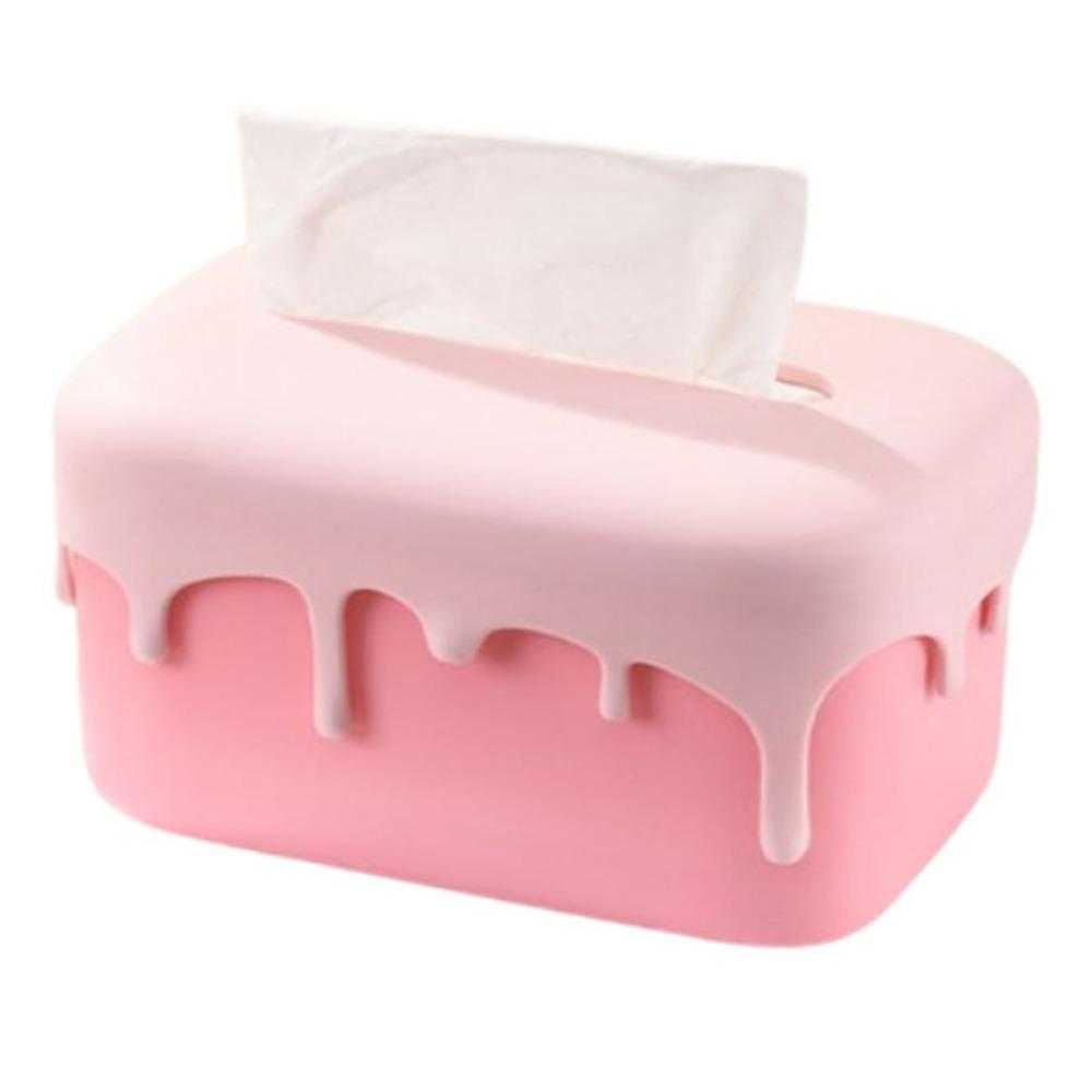 Cream Style Paper Towel Holder Plastic Napkin Storage Case Nordic Paper Towel Dispenser  Household