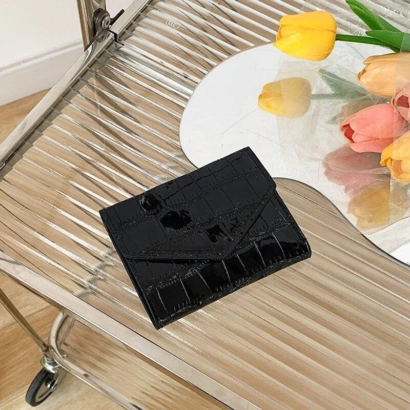 Многокарточный Многофункциональный Картхолдер Кошелек для монет Короткий кошелек Женский кошелек Модный Простой Трехсложенный Короткий зажим Женский Мини-кошелек