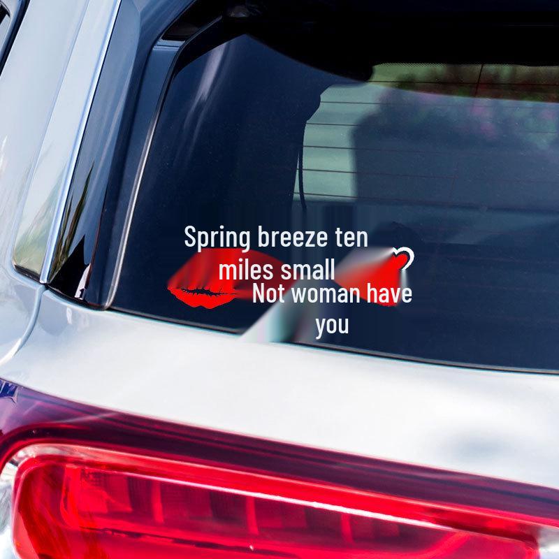 Creative Personality Reflective Car Door & Rear Window Sticker: 'A Wise Man Speaks Little'