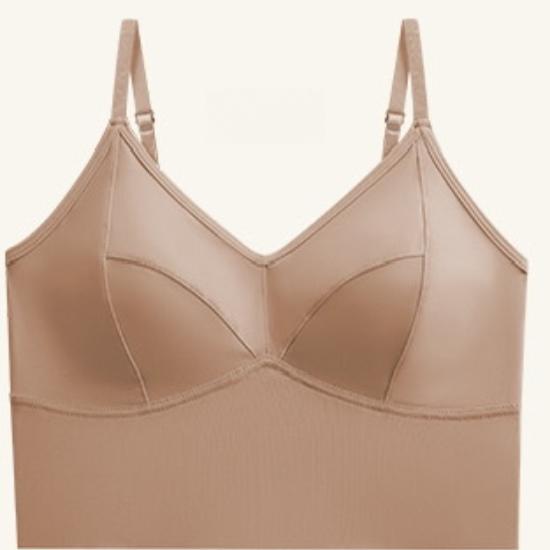 

Бесшовный бюстгальтер-майка из ледяного шелка с красивой спинкой, цельный, с нагрудными вкладышами, без косточек, нижнее белье, облегающее грудь one size