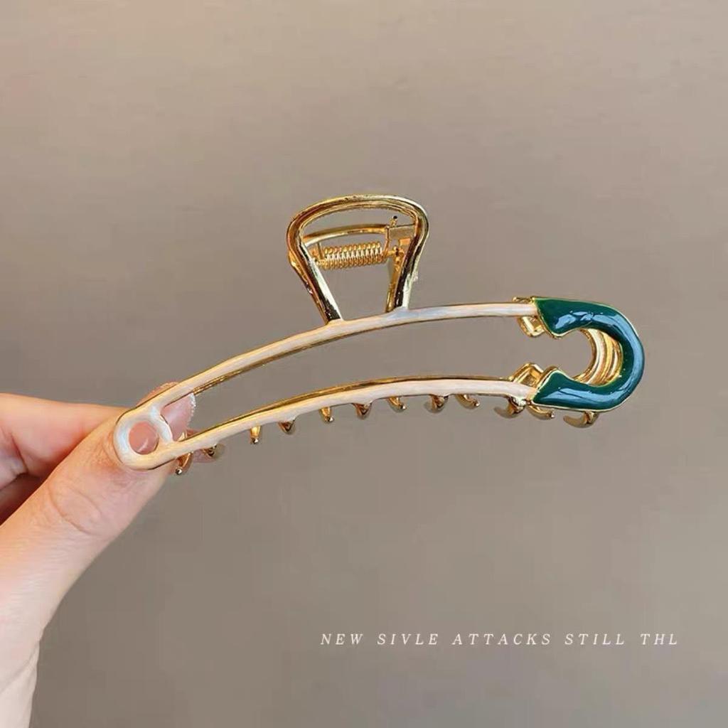 Elegant Tulip & Lily Hair Clip - Large Fairy Claw for Stylish Back-of-Head Design