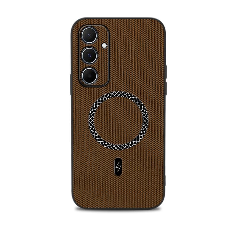 For Samsung A34 A54 Premium Shockproof Magnetic Phone Case For Samsung Galaxy A54 Leather Texture Pattern Anti-Fingerprint Cover