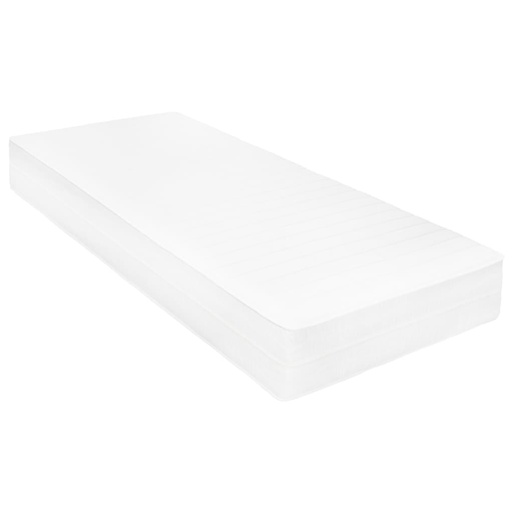 Vidaxl Daybed with Mattress, 90X200 Cm, White, Pine Wood