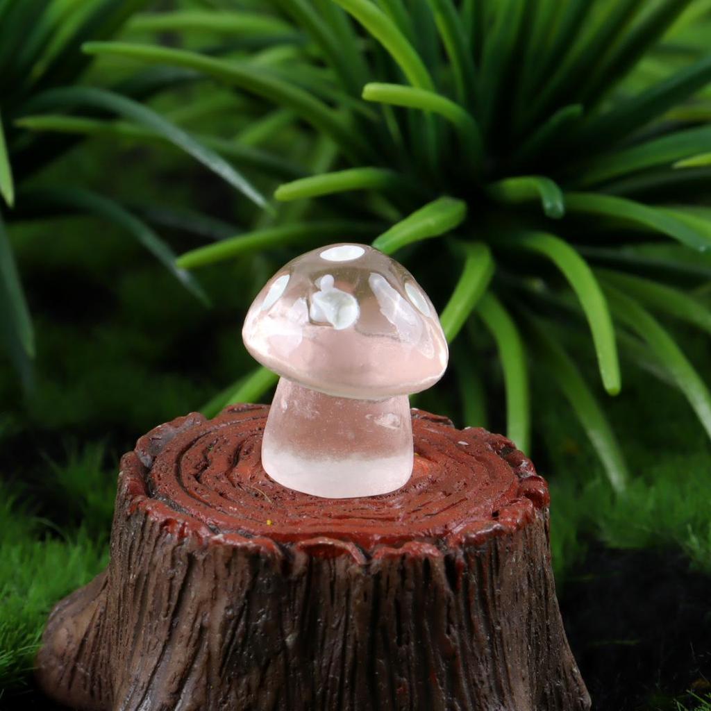 Colorful DIY Luminous 3D Mini Mushroom Jewelry Accessories for Creative Micro Landscape Landscaping