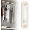 8 Pcs White ABS Plastic Rod Spacer Closet Rod End Caps, Wire Shelf End Caps, Closet System Parts,Durable Wardrobe & Closet Pole Accessories
